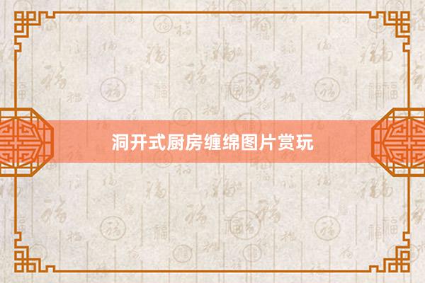 洞开式厨房缠绵图片赏玩